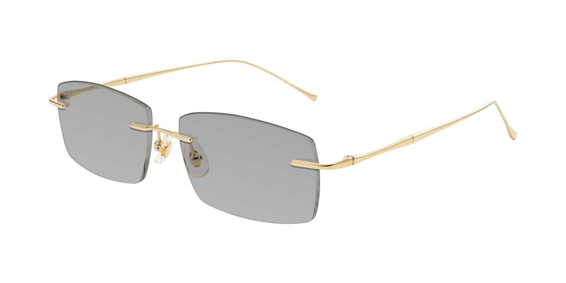 Angle of Cartman in Gold with Light Gray Tinted Lenses
