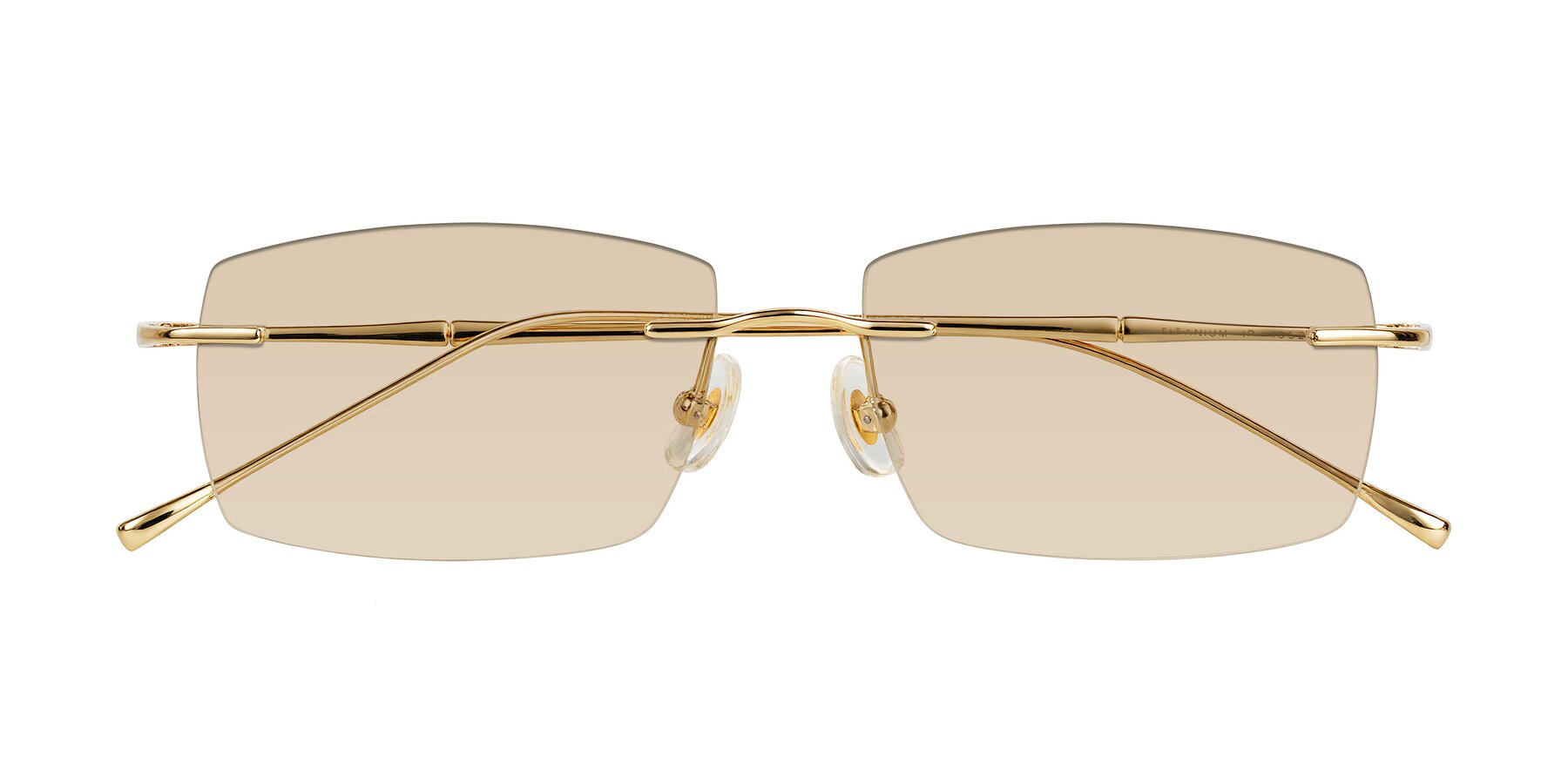 Folded Front of Cartman in Gold with Light Brown Tinted Lenses