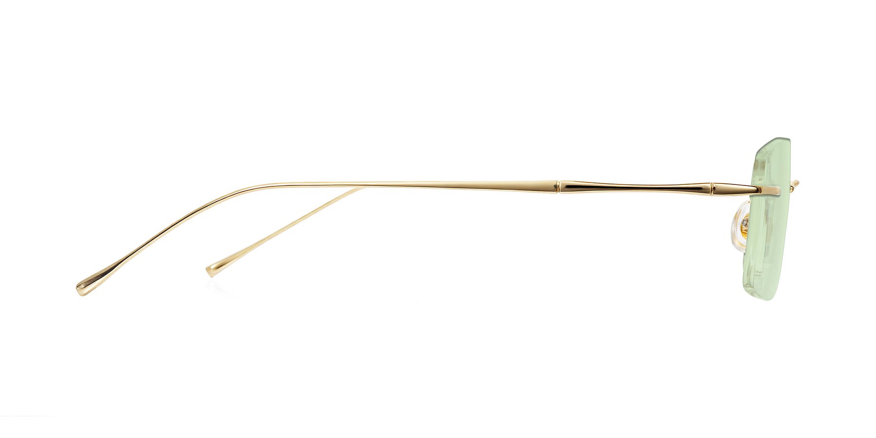 Side of Cartman in Gold with Light Green Tinted Lenses