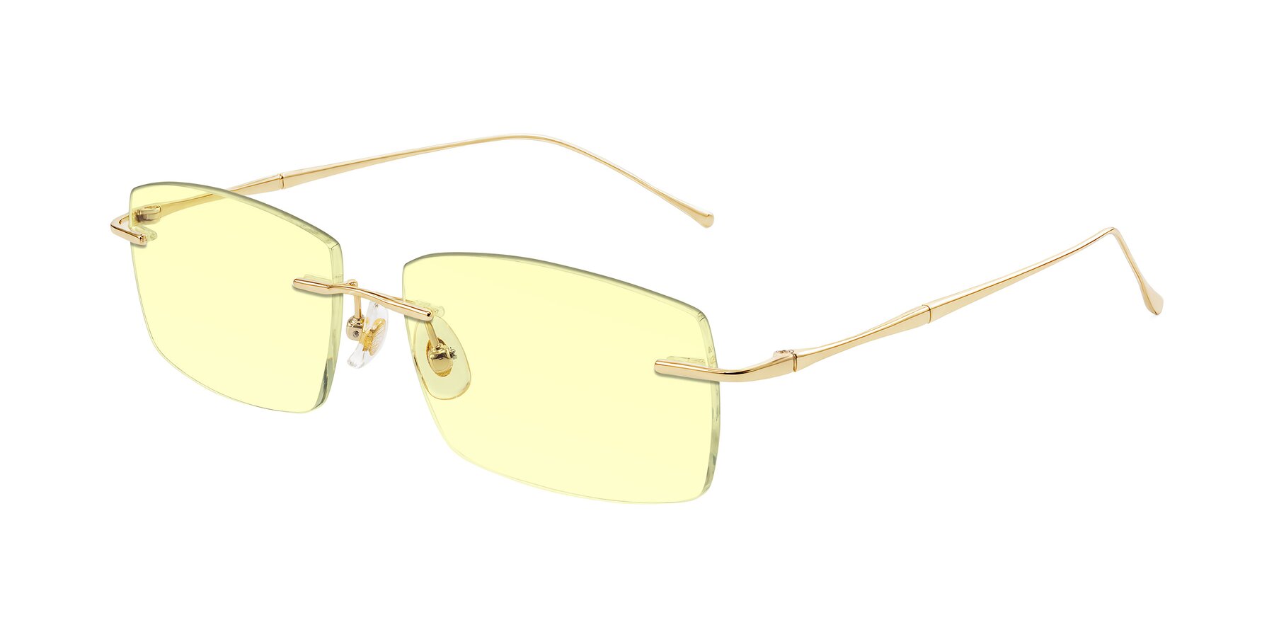 Angle of Cartman in Gold with Light Yellow Tinted Lenses