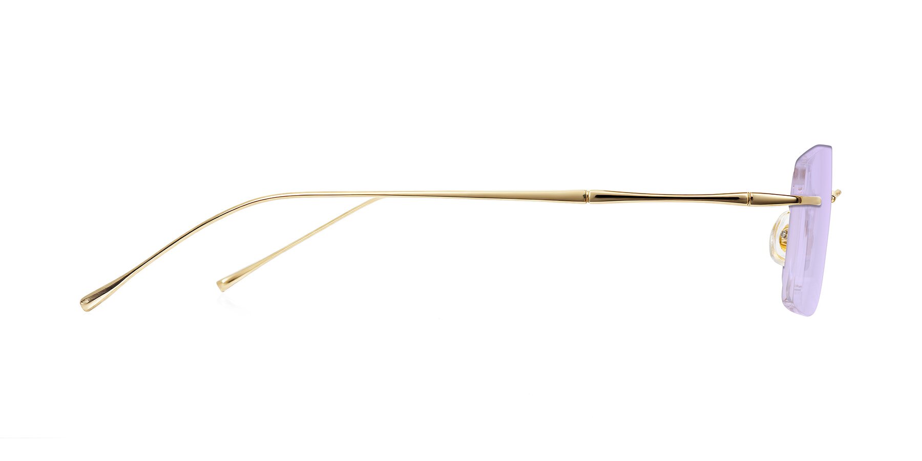 Side of Cartman in Gold with Light Purple Tinted Lenses