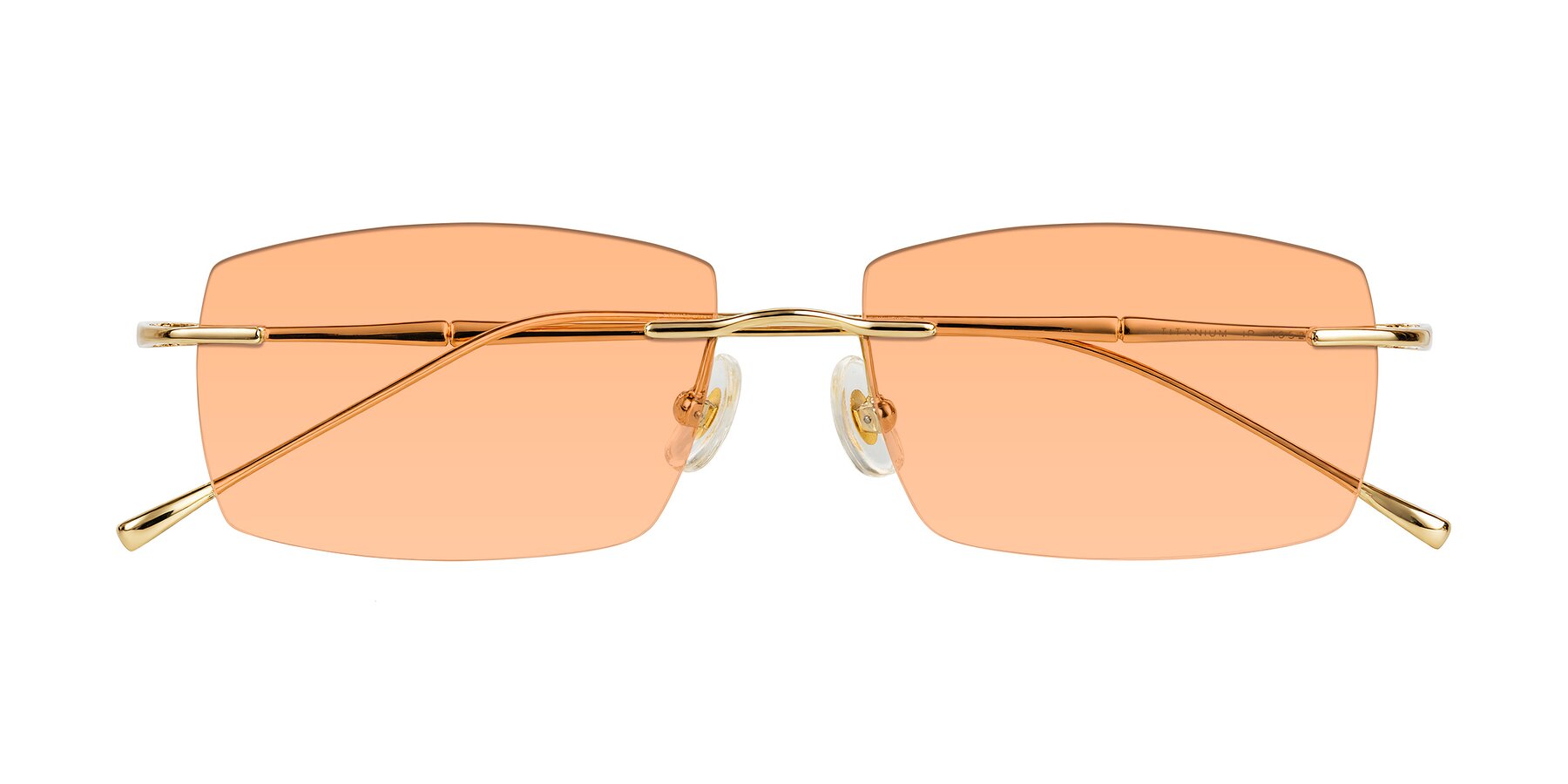 Folded Front of Cartman in Gold with Light Orange Tinted Lenses