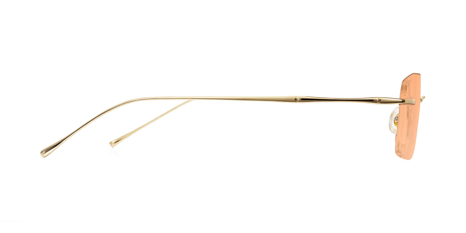 Side of Cartman in Gold with Light Orange Tinted Lenses