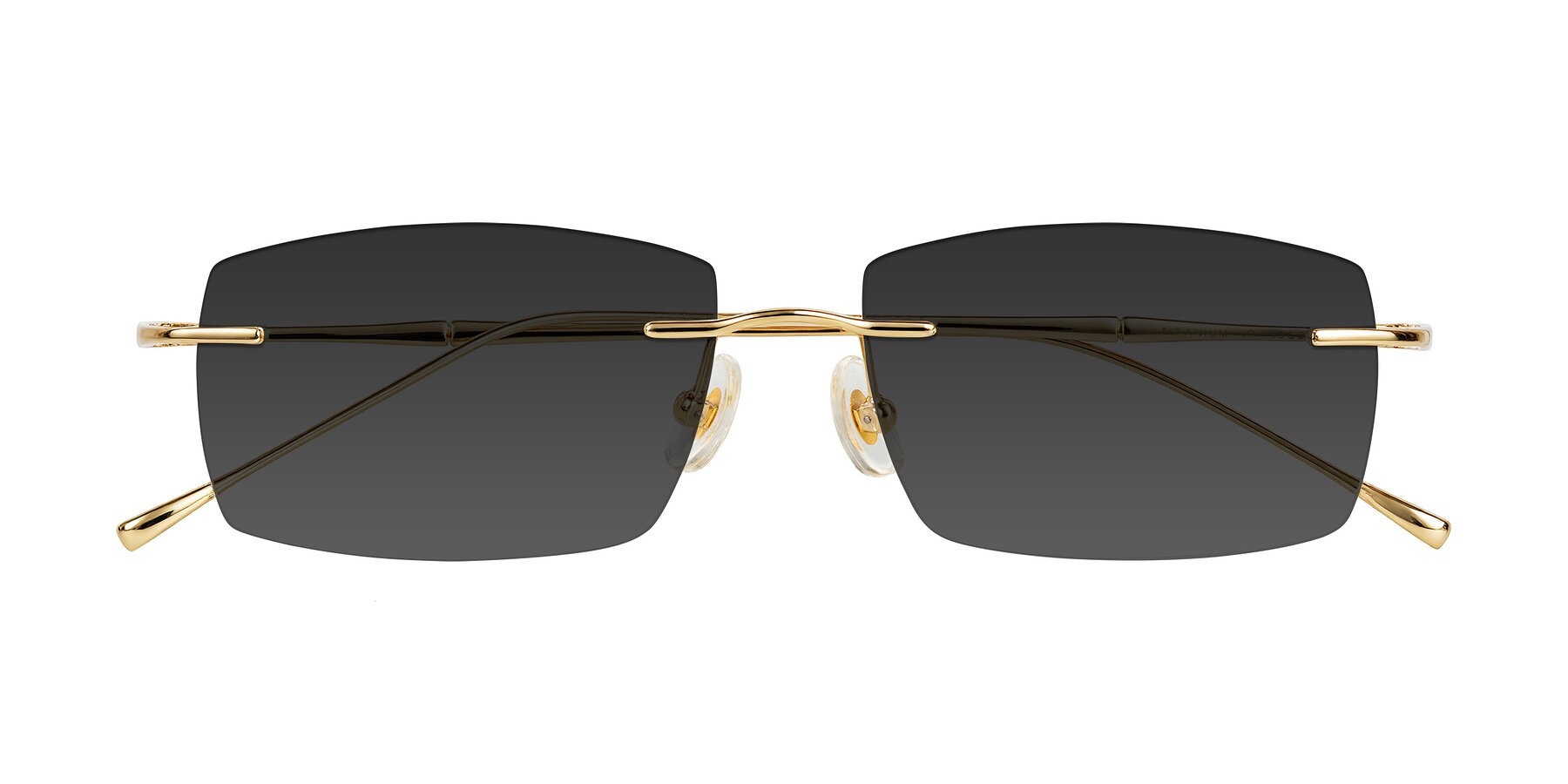 Folded Front of Cartman in Gold with Gray Tinted Lenses