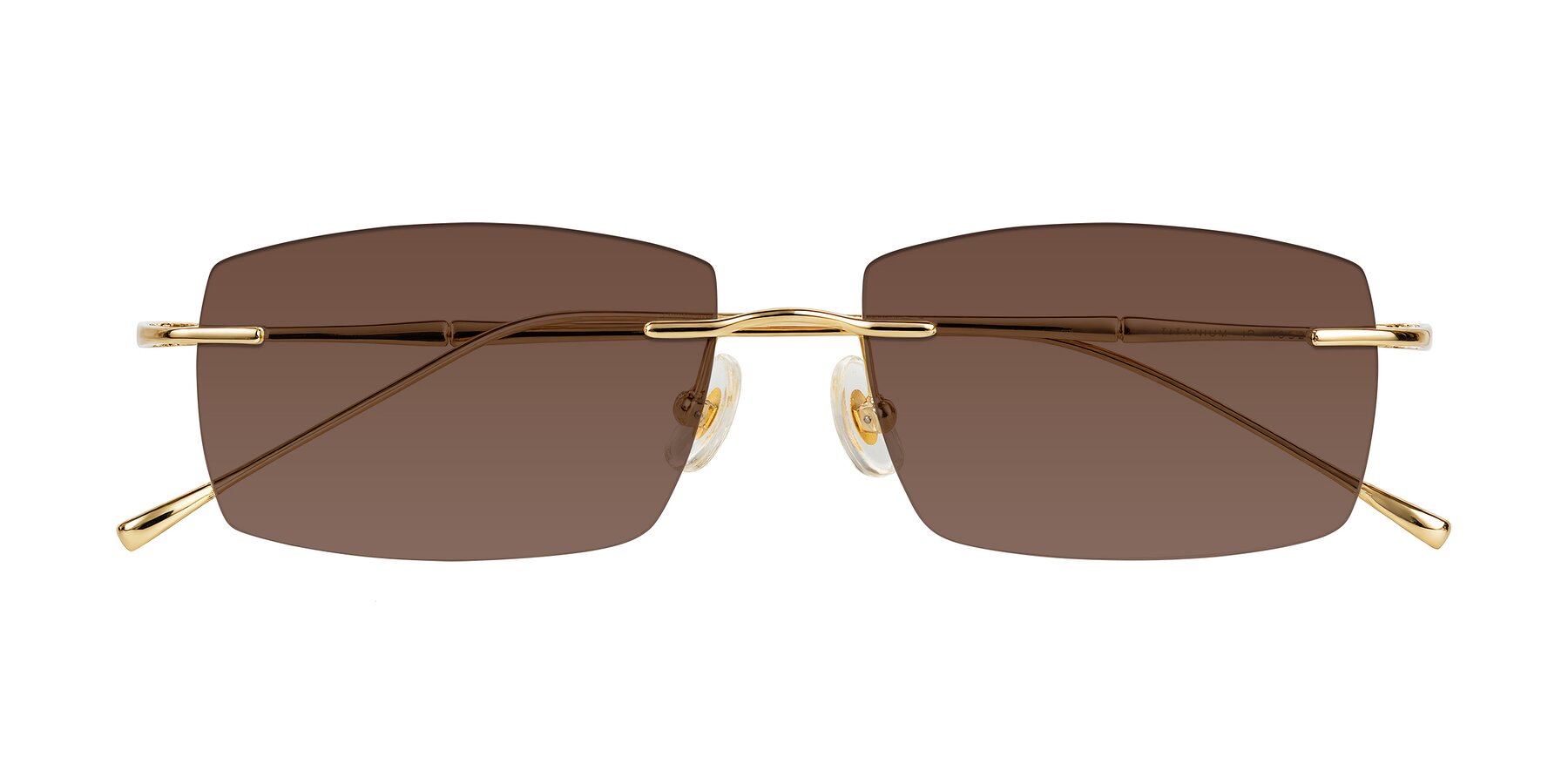 Folded Front of Cartman in Gold with Brown Tinted Lenses