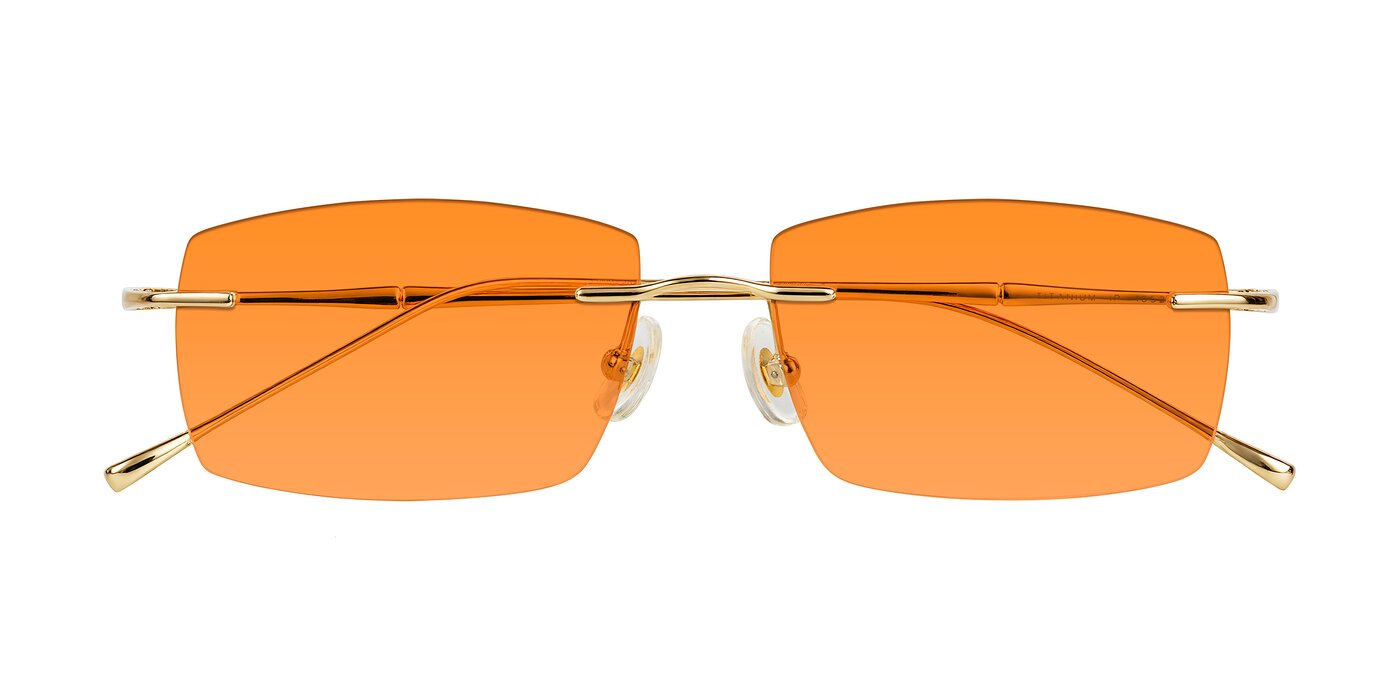 Cartman - Gold Tinted Sunglasses