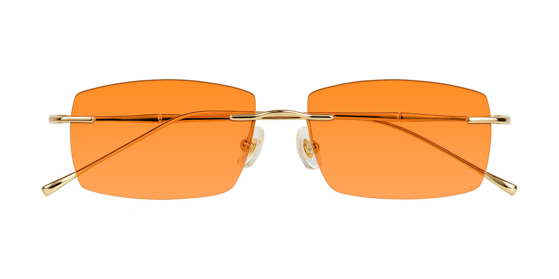 Folded Front of Cartman in Gold with Orange Tinted Lenses