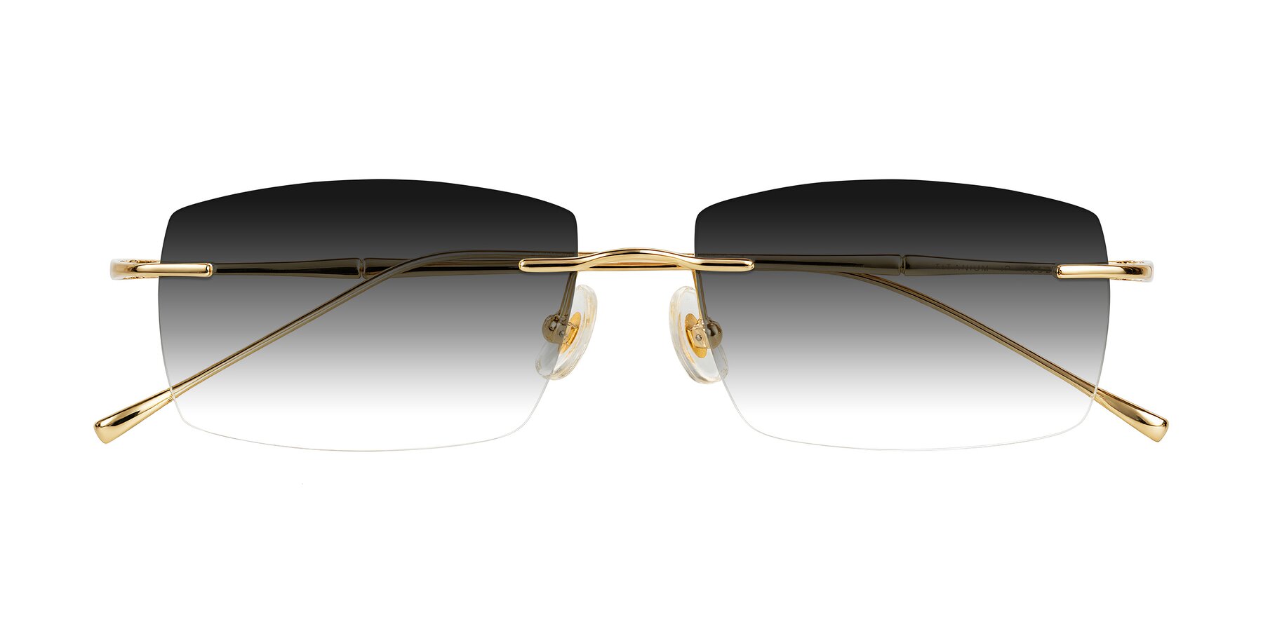 Folded Front of Cartman in Gold with Gray Gradient Lenses