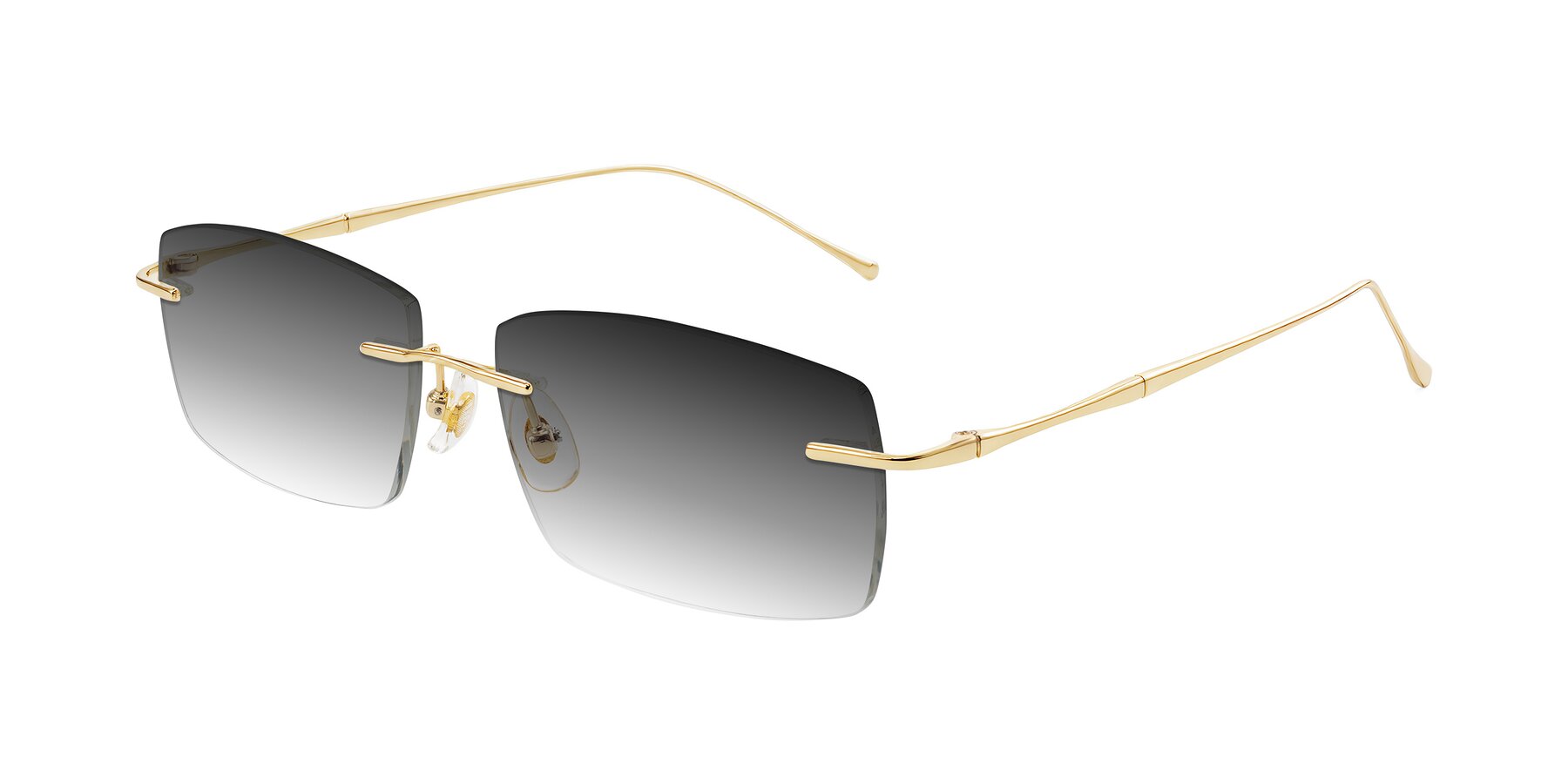 Angle of Cartman in Gold with Gray Gradient Lenses