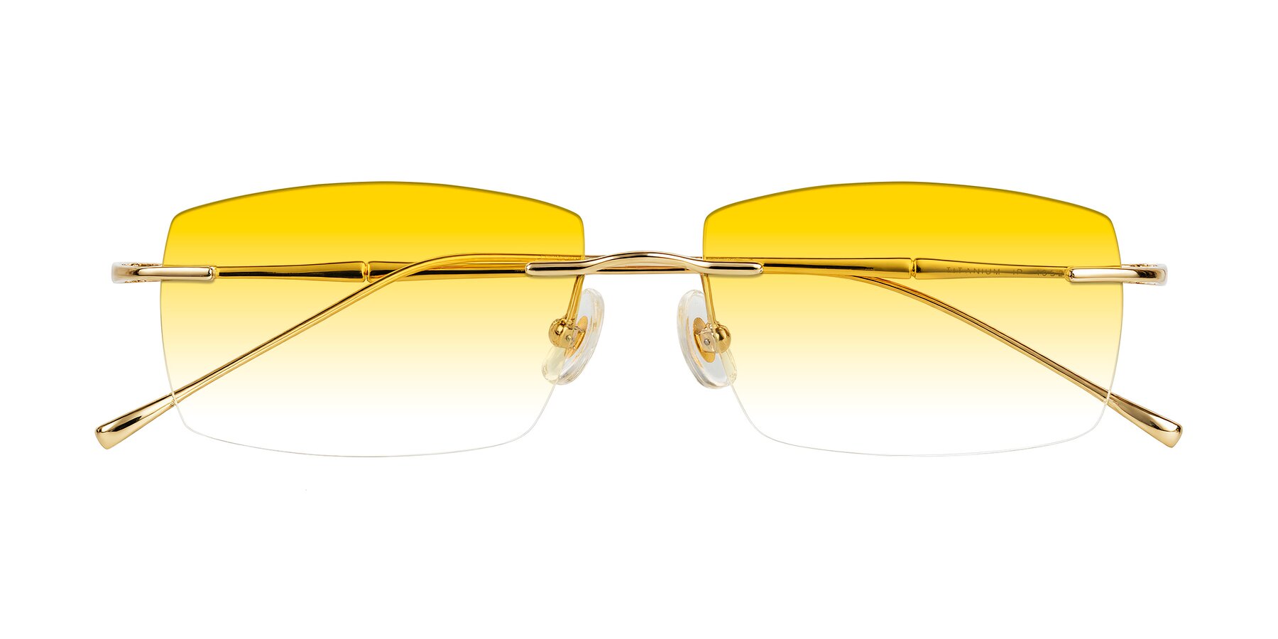 Folded Front of Cartman in Gold with Yellow Gradient Lenses