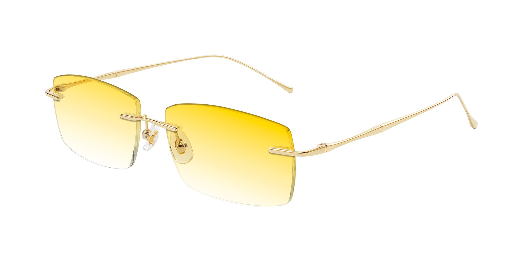 Angle of Cartman in Gold with Yellow Gradient Lenses