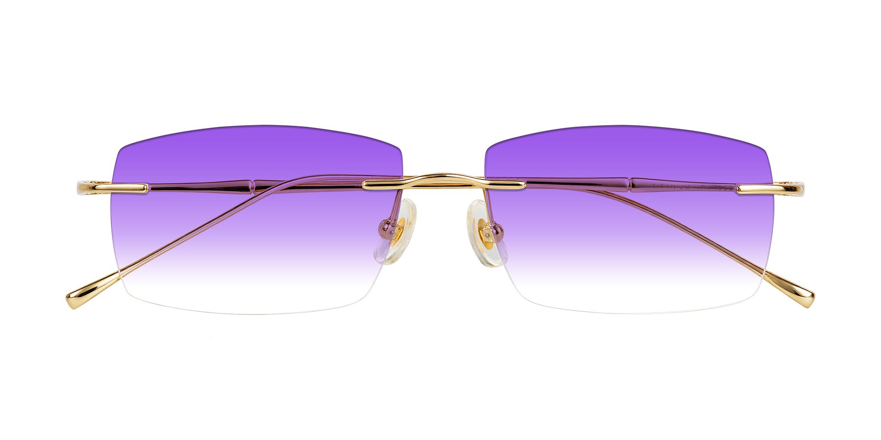 Folded Front of Cartman in Gold with Purple Gradient Lenses