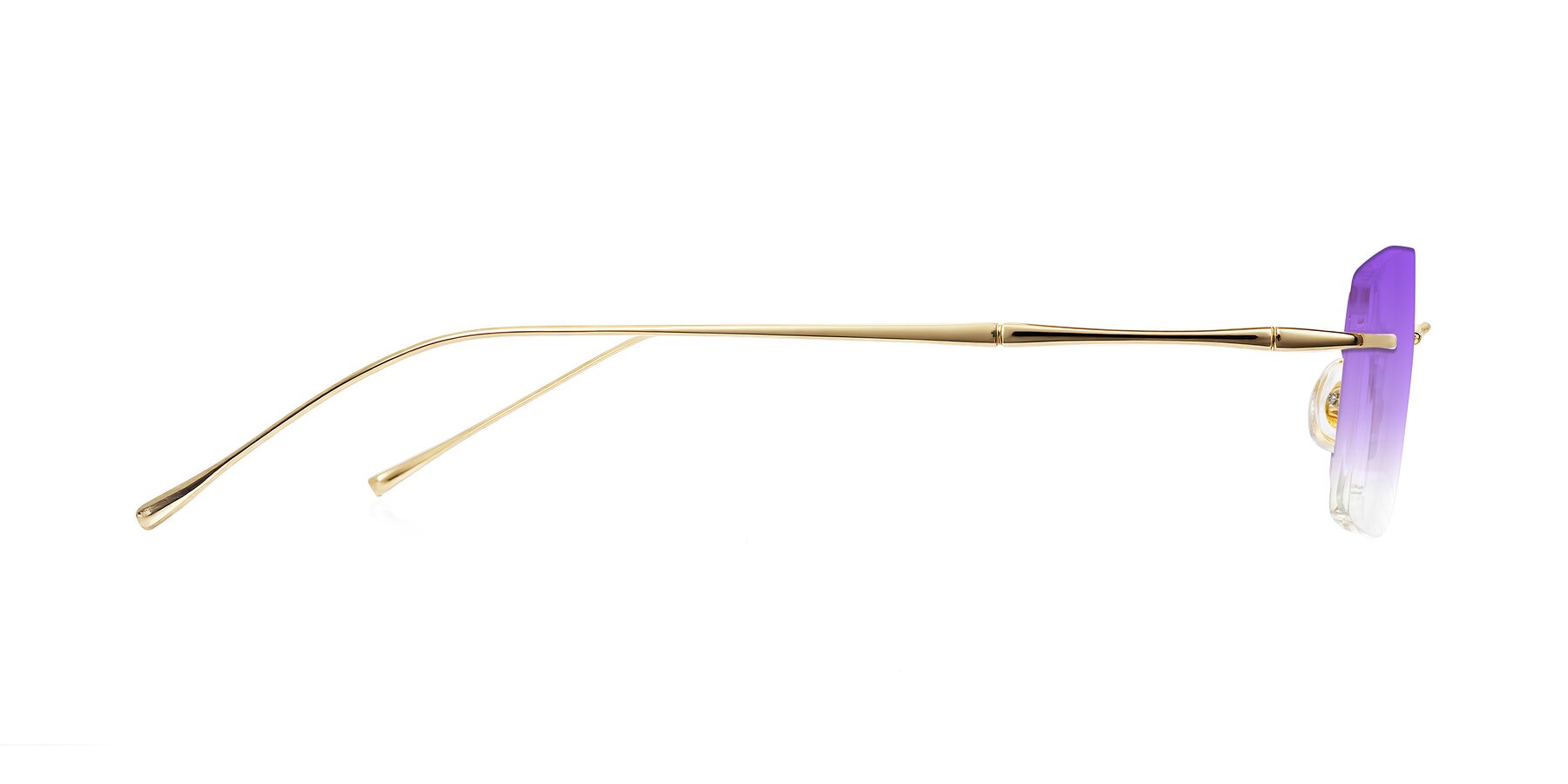 Side of Cartman in Gold with Purple Gradient Lenses