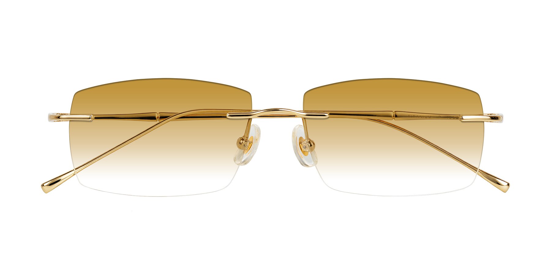 Folded Front of Cartman in Gold with Champagne Gradient Lenses