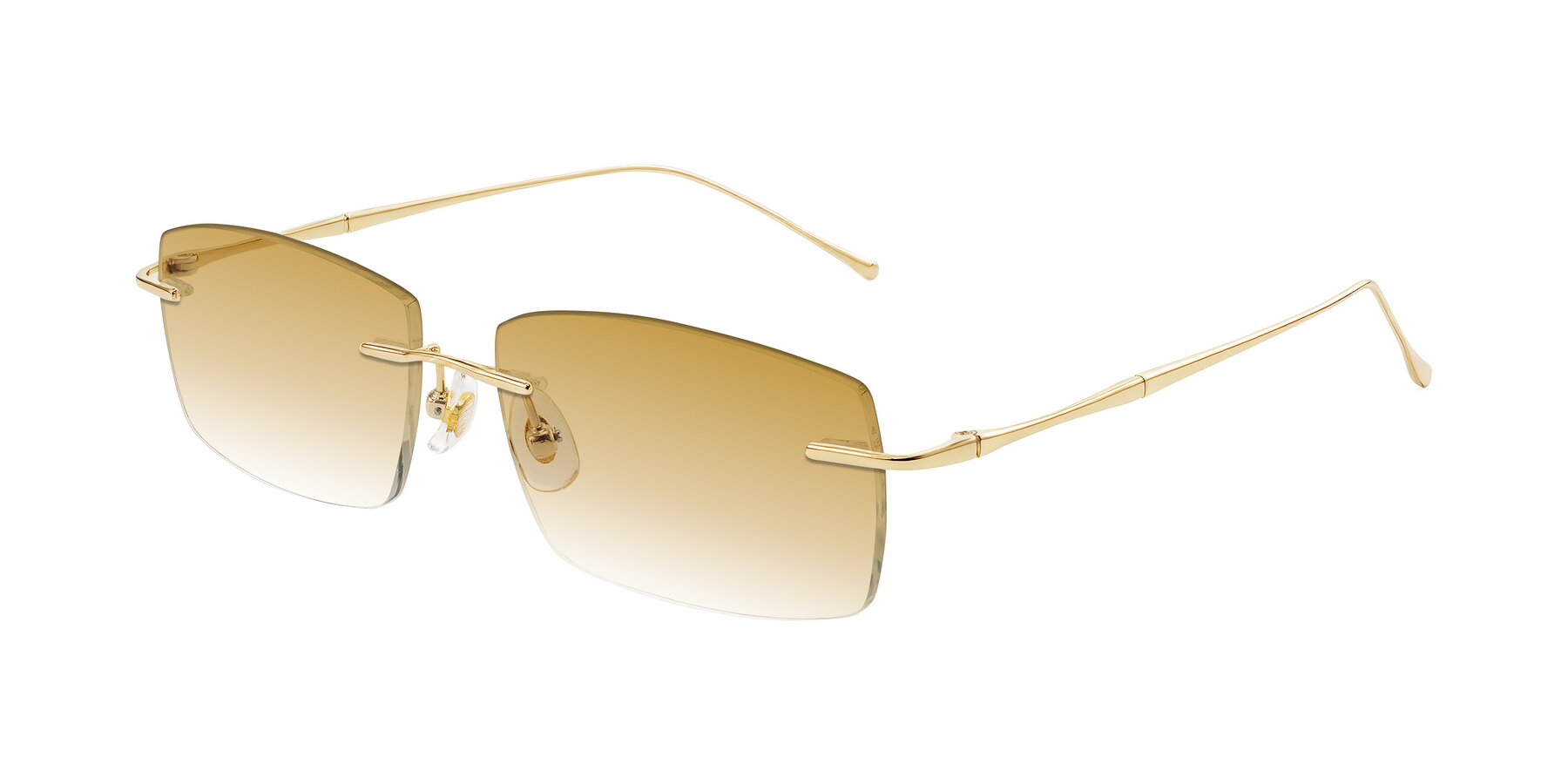 Angle of Cartman in Gold with Champagne Gradient Lenses