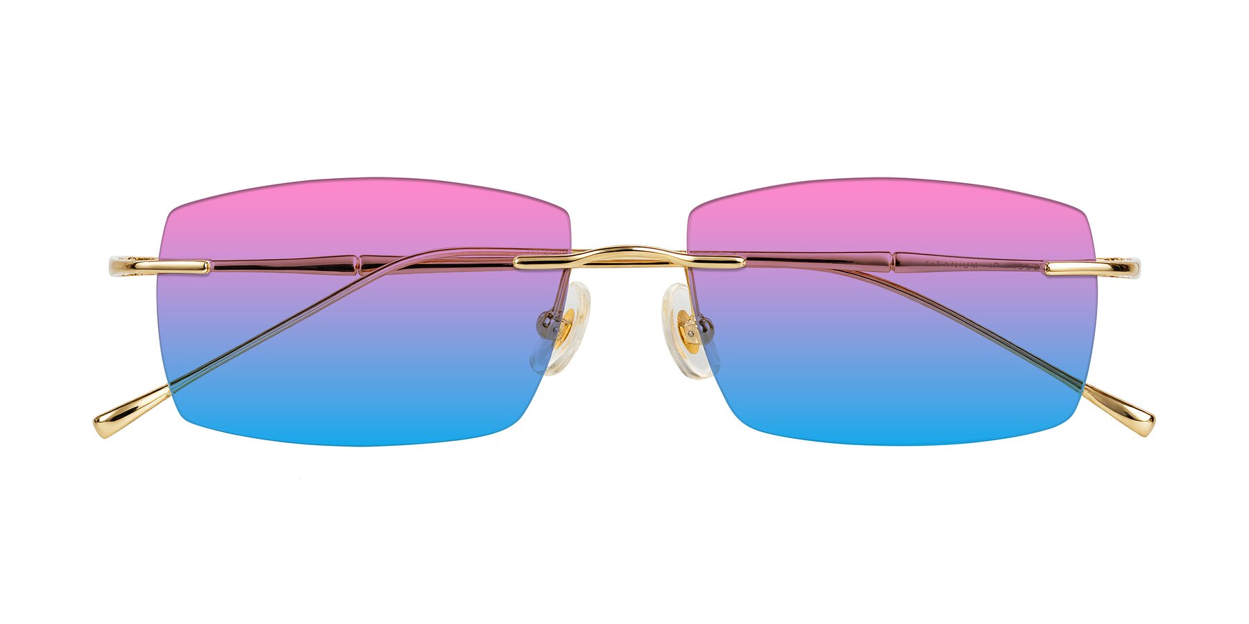 Folded Front of Cartman in Gold with Pink / Blue Gradient Lenses