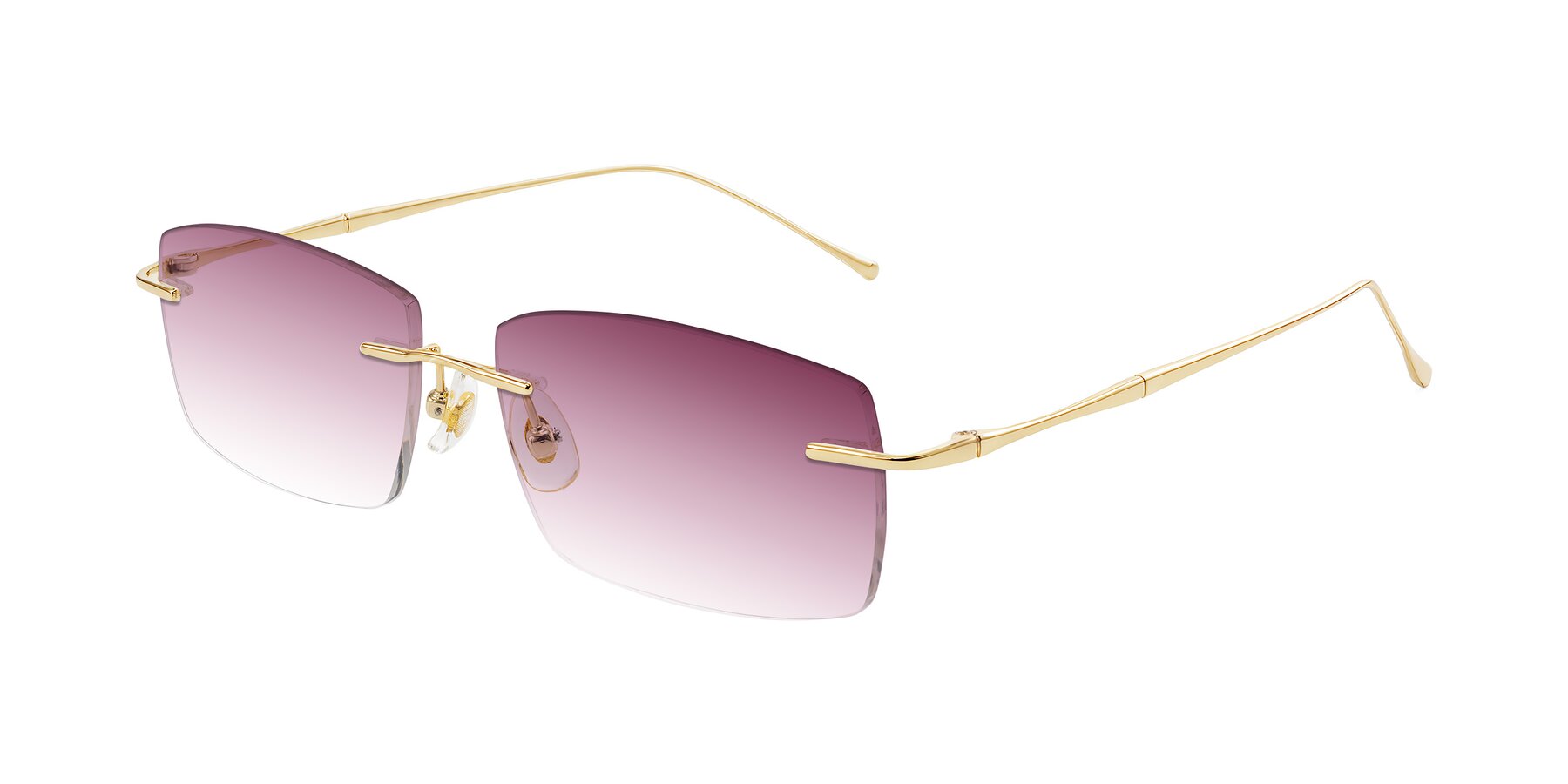 Angle of Cartman in Gold with Wine Gradient Lenses