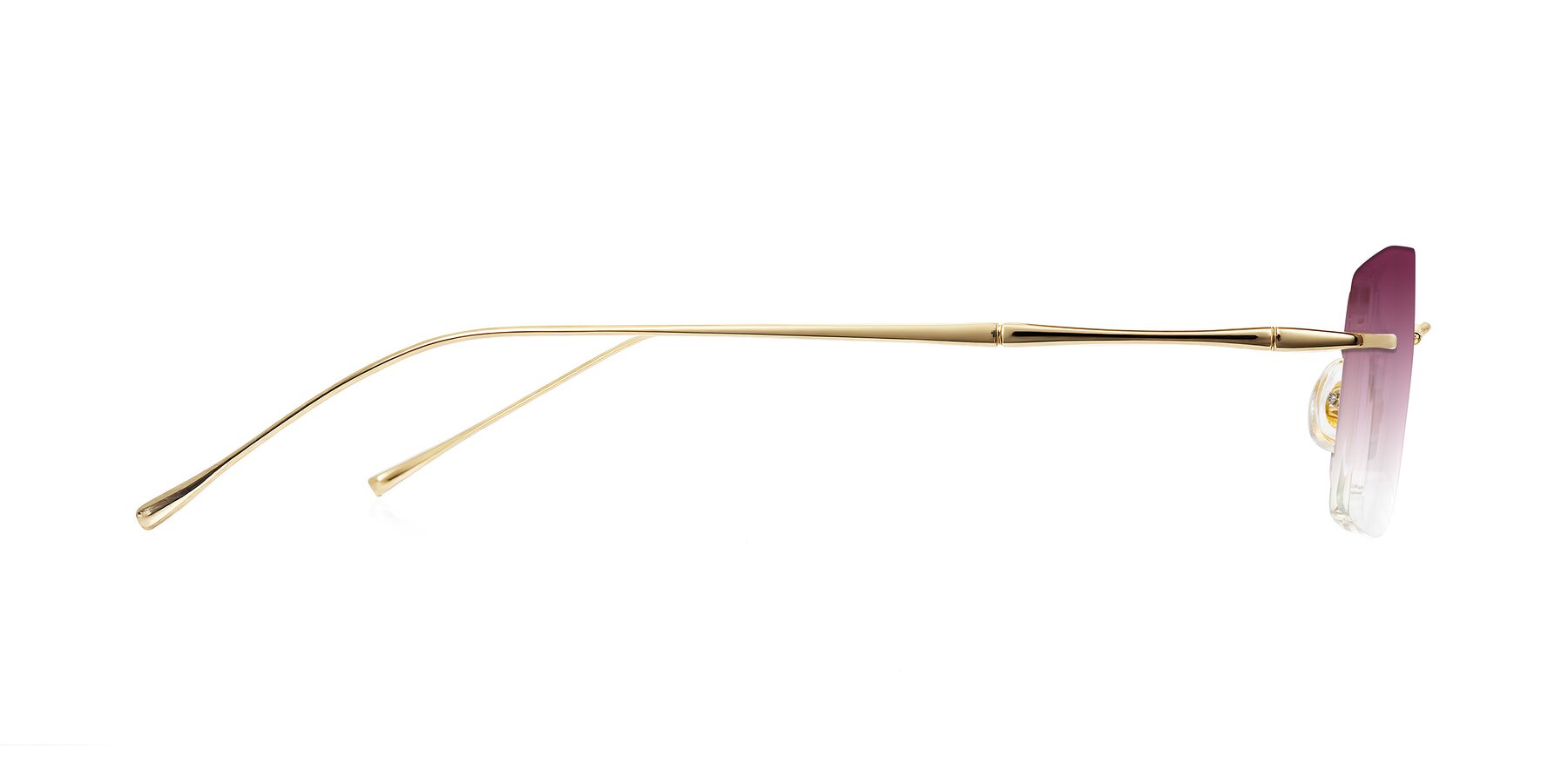 Side of Cartman in Gold with Wine Gradient Lenses