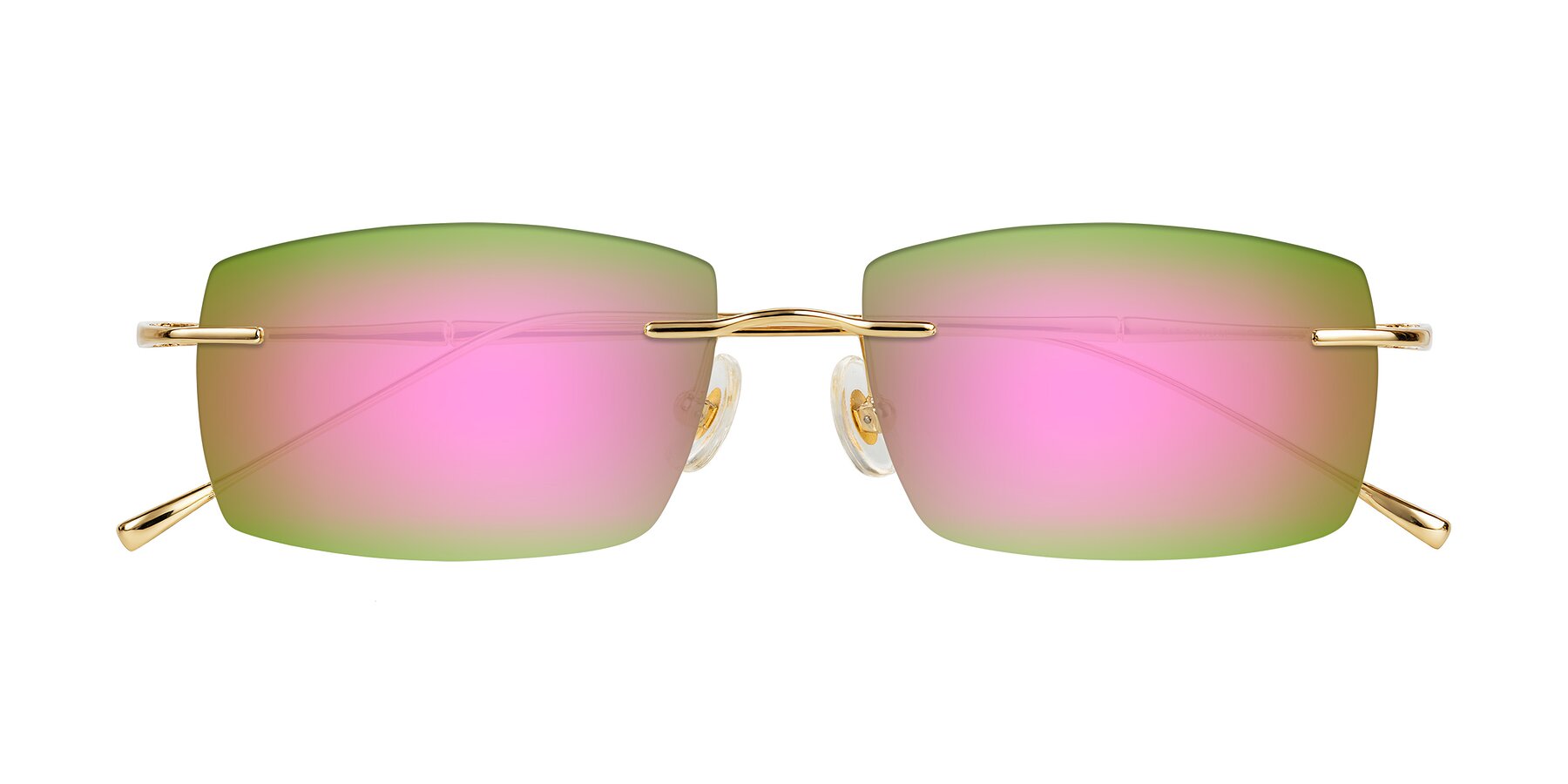 Folded Front of Cartman in Gold with Pink Mirrored Lenses