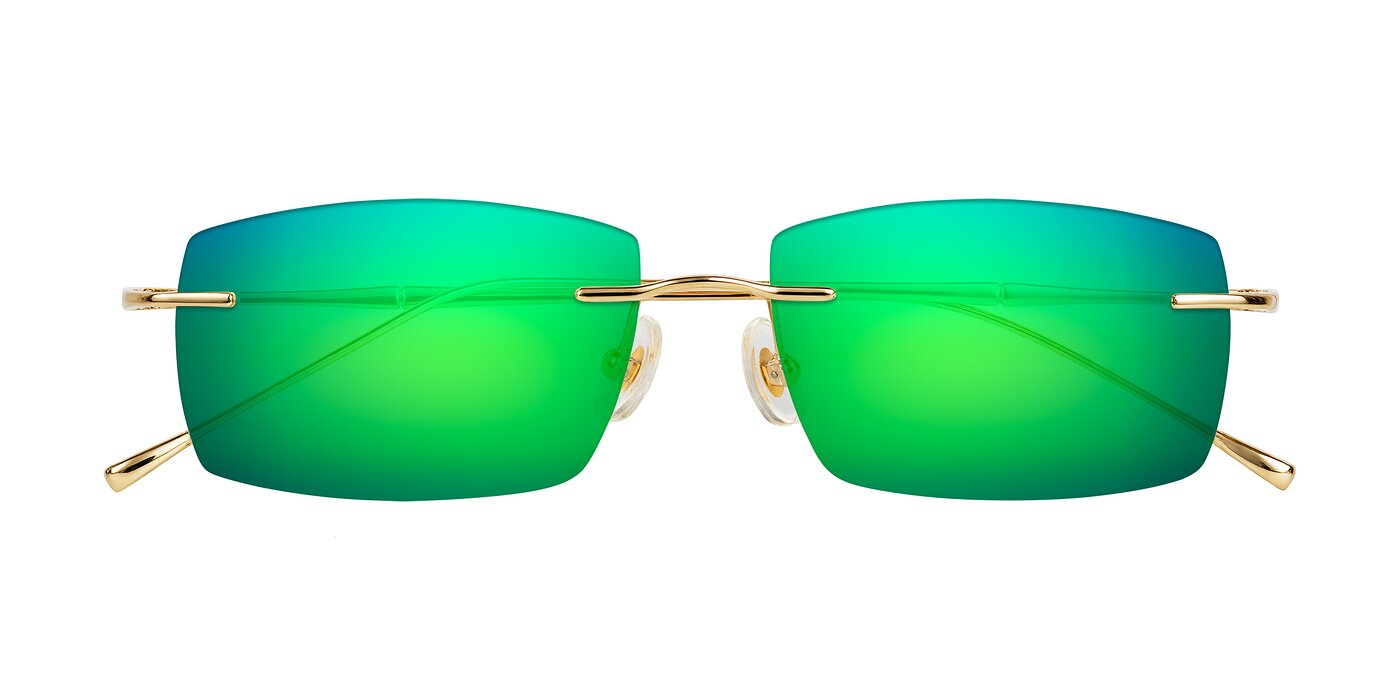 Cartman - Gold Flash Mirrored Sunglasses