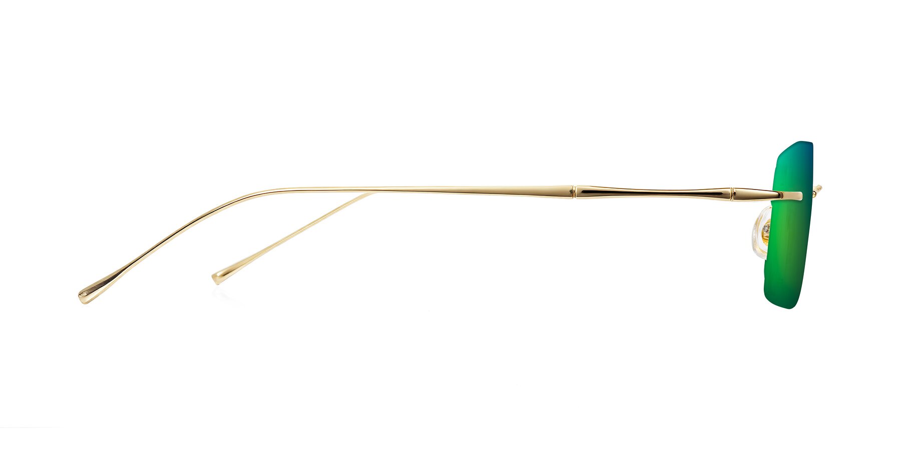 Side of Cartman in Gold with Green Mirrored Lenses