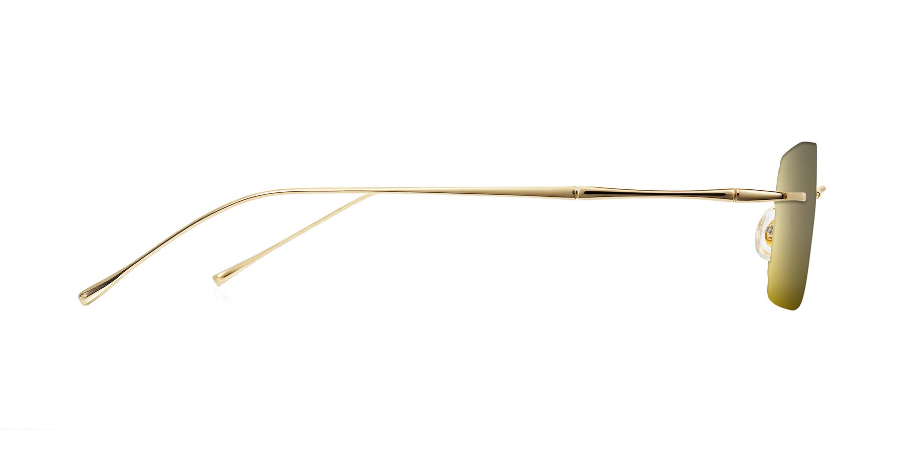 Side of Cartman in Gold with Gold Mirrored Lenses