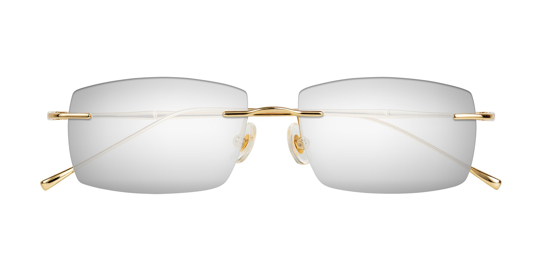 Folded Front of Cartman in Gold with Silver Mirrored Lenses