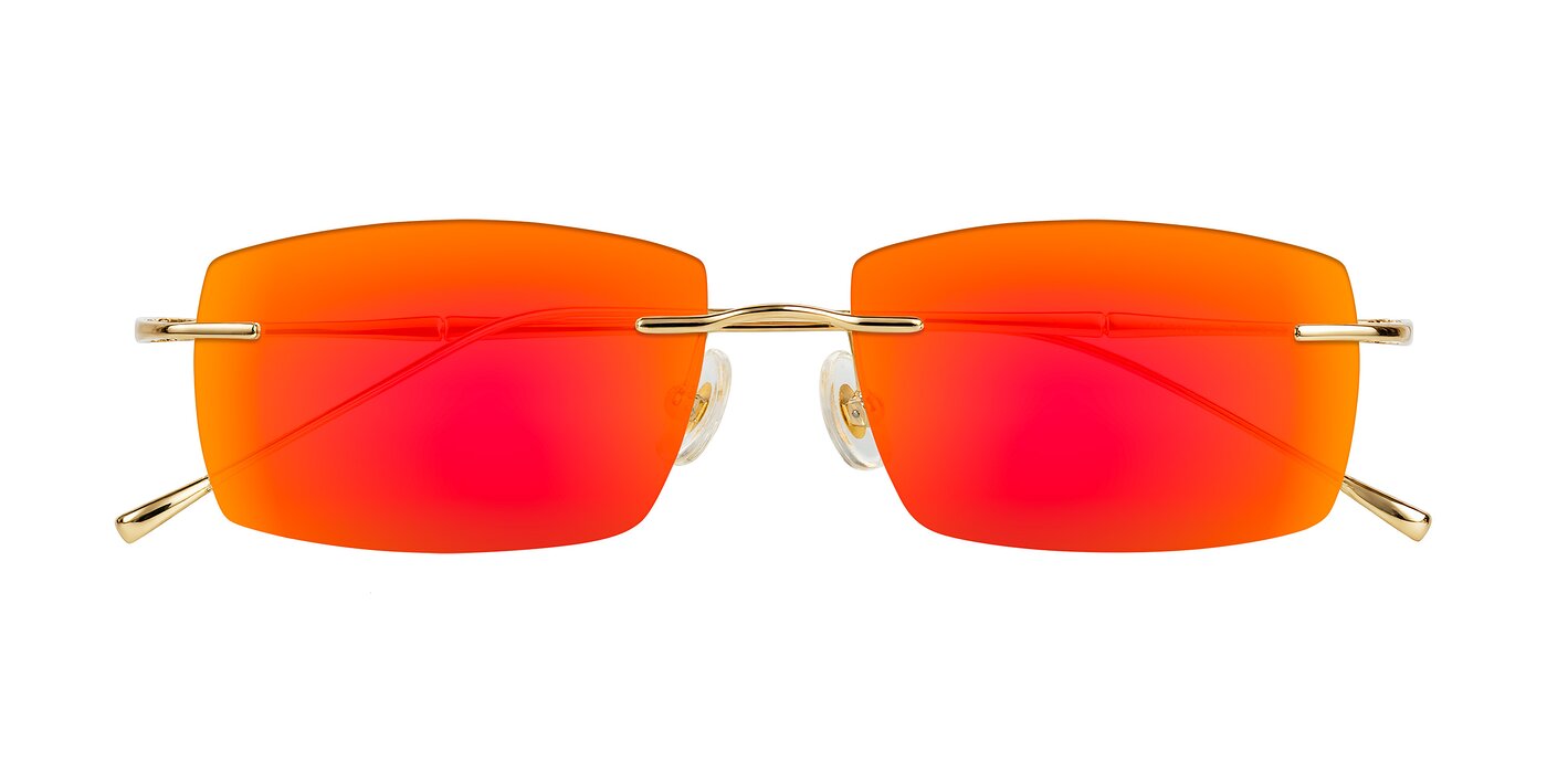 Cartman - Gold Flash Mirrored Sunglasses