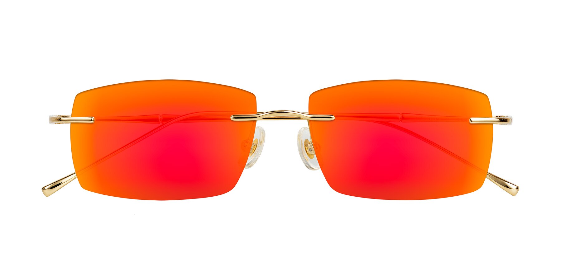 Folded Front of Cartman in Gold with Red Gold Mirrored Lenses