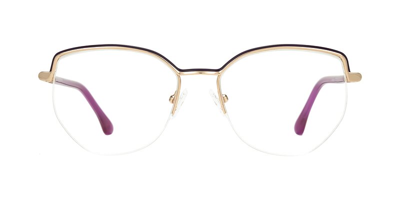 Heenan - Purple/Gold Eyeglasses