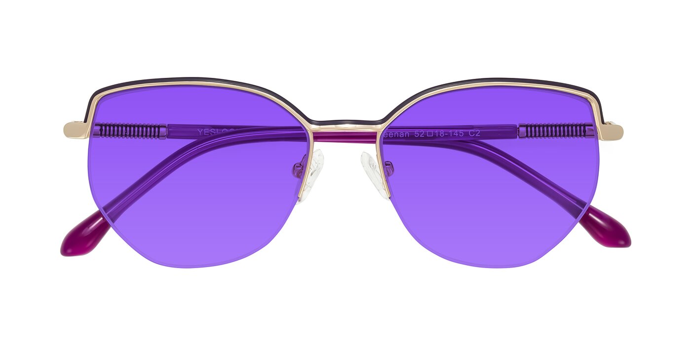 Heenan - Purple/Gold Tinted Sunglasses