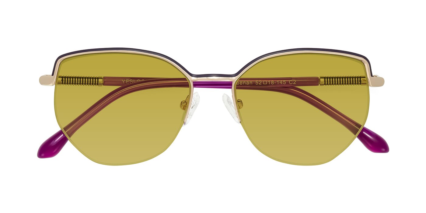 Heenan - Purple/Gold Tinted Sunglasses