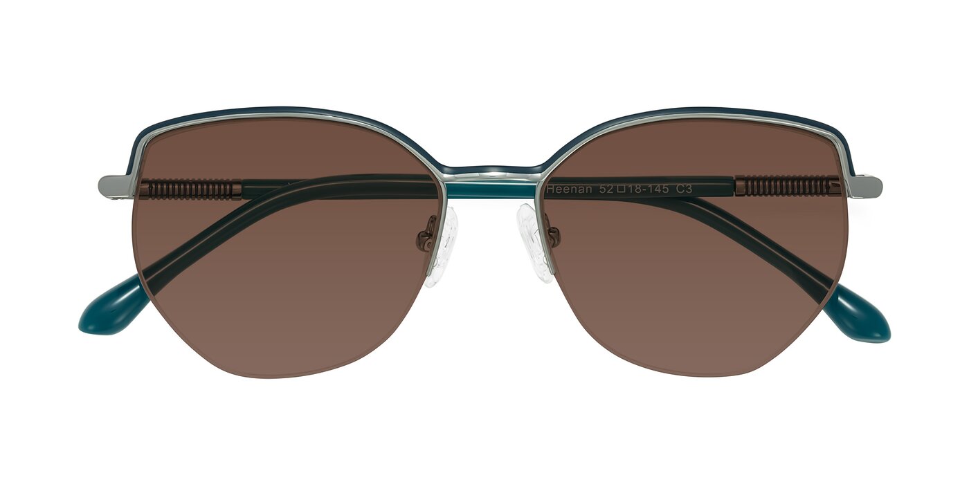Heenan - Teal/Silver Tinted Sunglasses