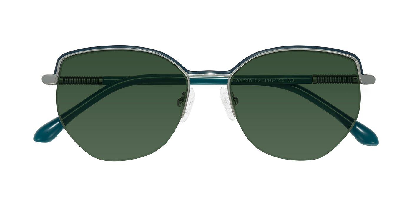 Heenan - Teal/Silver Tinted Sunglasses