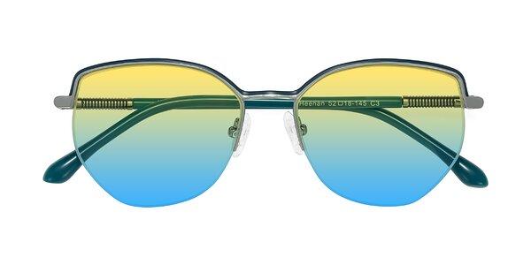 Front of Heenan in Teal/Silver