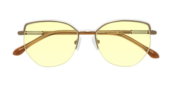 Front of Heenan in White/Bronze