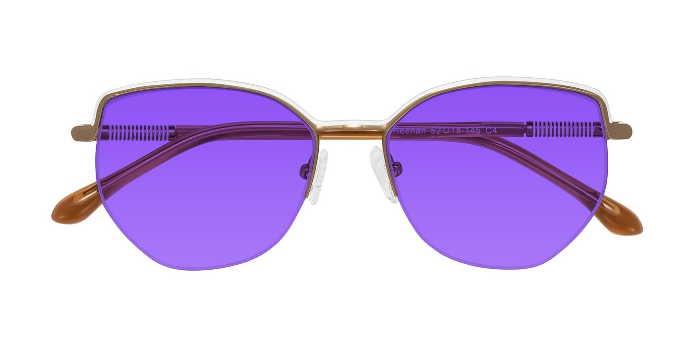 Heenan - White/Bronze Tinted Sunglasses