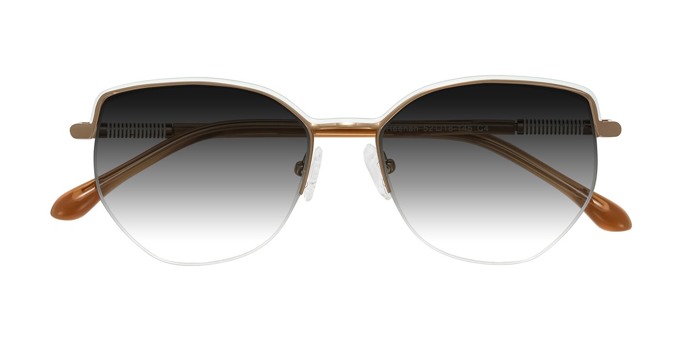 Heenan - White/Bronze Gradient Sunglasses