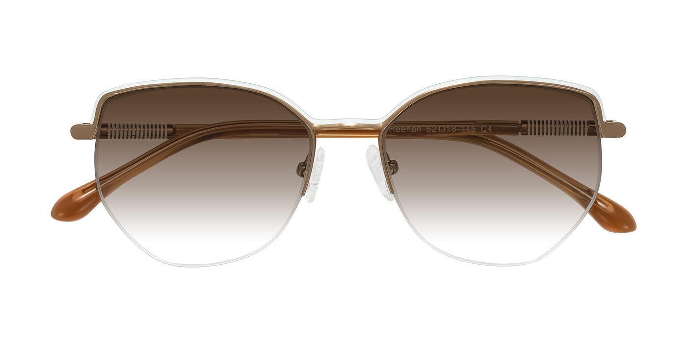 Heenan - White/Bronze Gradient Sunglasses