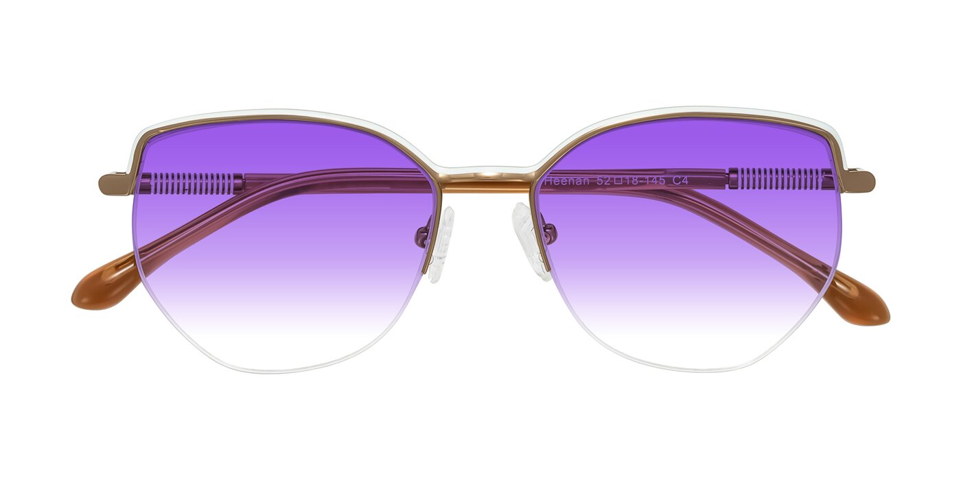 Heenan - White/Bronze Gradient Sunglasses