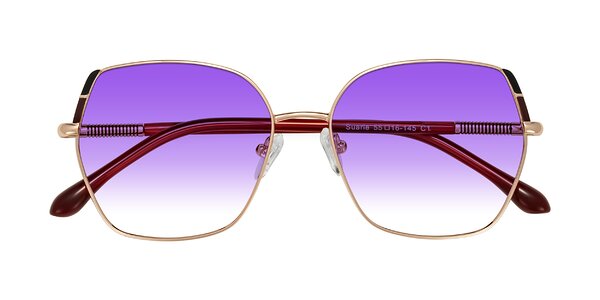 Front of Suarie in Rose Gold/Red