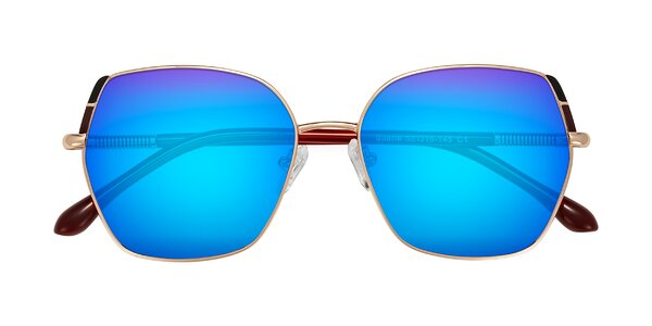 Front of Suarie in Rose Gold/Red