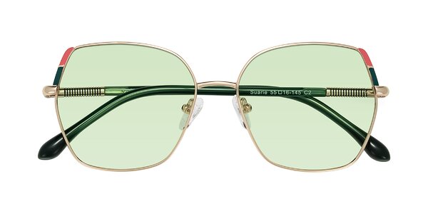 Front of Suarie in Gold/Green