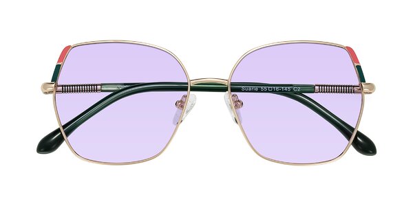 Front of Suarie in Gold/Green