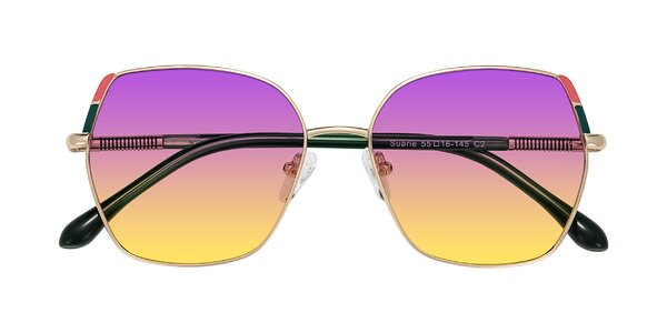 Front of Suarie in Gold/Green