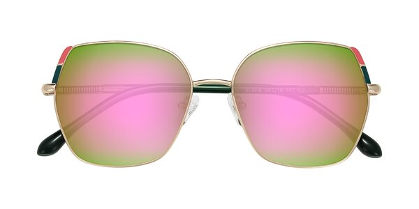 Front of Suarie in Gold/Green