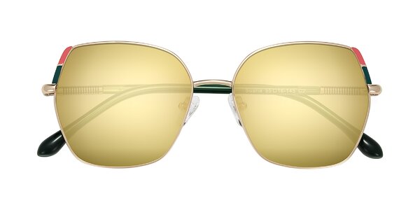 Front of Suarie in Gold/Green