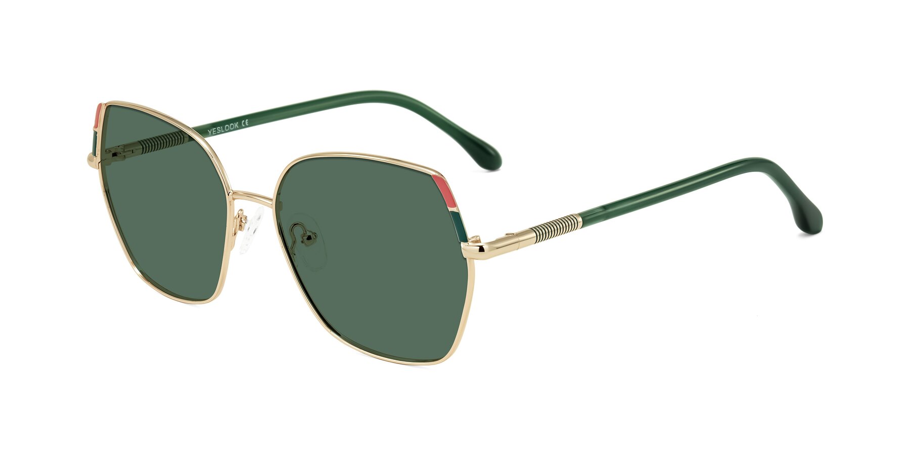 Angle of Suarie in Gold/Green with Green Polarized Lenses