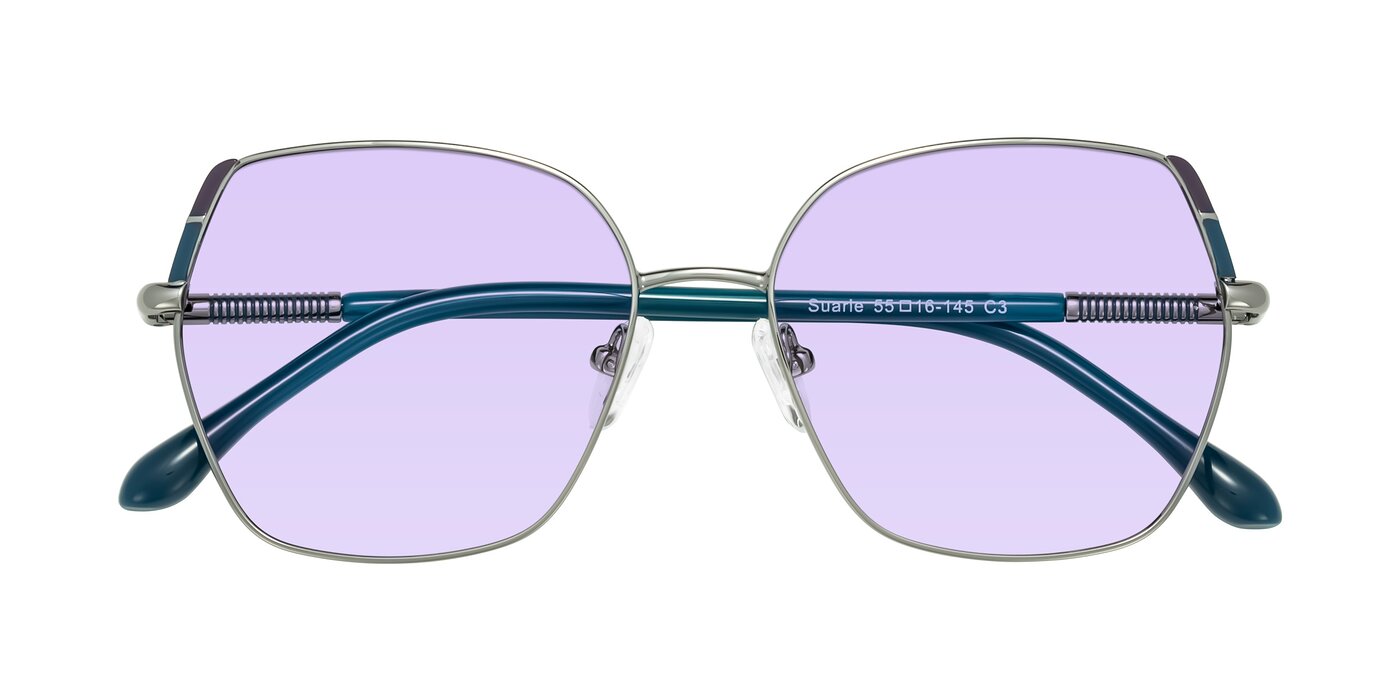 Suarie - Gunmetal/Teal Tinted Sunglasses