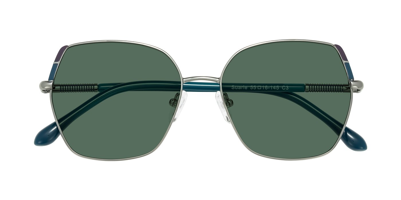 Suarie - Gunmetal/Teal Polarized Sunglasses